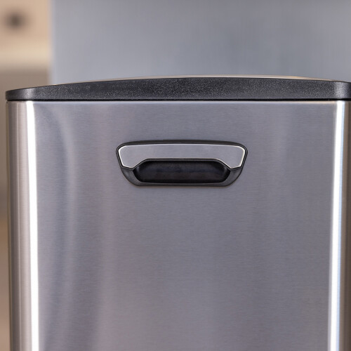 Charles Bentley Charles Bentley Double Compartment Kitchen Bin Stainless Steel, 30 Litre 2