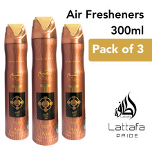 Lattafa Al Qiam Gold 300ml Air Freshener 3 piece