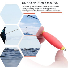 20 Pezzi di Pesca Bobbers Schiuma Ponderata Snap sopra Float Bobber Ponderati per Attrezzatura da Pesca Accessori Forniture per La Pesca