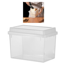 Sealed Plastic Bread Container 3.4L for Kitchen Fridge & Freezer with Lid