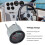 52mm Aluminum Alloy LED Voltmeter Gauge Silver 24V 4