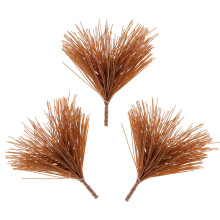 30Pcs Versatile Brown Pine Branch Ornaments Plastic for Party Supplies