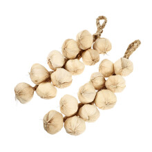 4Pcs Beige Artificial Garlic Strings Farmhouse Decoration Photo Props
