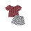 (4-5 Years, Red) Letnie komplety dla krowie wzory. 1