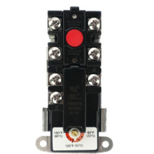 Lower Thermostat OEM 100108424 with Cover, Easy Replacement for Lochinvar WH96 Water Heater