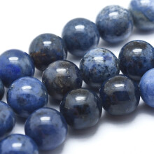 Dumortierite Quartz Beads Rund8.5mm47stk tråd