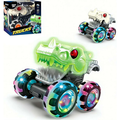 Παιχνίδι Monster Truck με Δεινόσαυρο και Τροχούς LED 1 τεμ.