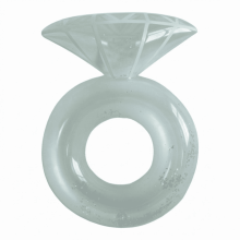 Anillo de compromiso brillante inflable flotante (1 unidad)
