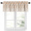 Flower Orange Valance Cotton Linen 42x18in 1 Panel 1