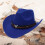 Καπέλο Western Cowboy με στάμπα αγελάδας, στυλ Jazz Bowler, ένα μέγεθος 1