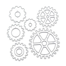 Steampunk-Zahnrad-Metall-Stanzteile, exquisite Scrapbooking-Prägevorlage, Bastelbedarf für Weihnachtskarten und Einladungen