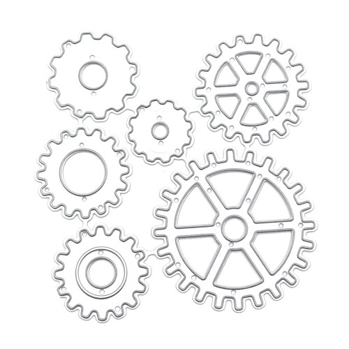 Steampunk Gear Metal Die Cuts Εξαιρετικό Scrapbooking Ανάγλυφο Πρότυπο Προσκλήσεις για Διακοπές
