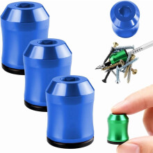 Portainserti magnetico in lega di alluminio con magnetizzatore e smagnetizzatore per punte da trapano e cacciaviti con attacco esagonale, facile da