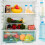 Caixas de armazenamento para geladeira com tampas, conjunto de 2, display de data 1