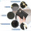 Wallet - Women's - PU Leather - Black - 10 Card Slots - Multi-Compartment 3