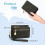 Wallet - Women's - PU Leather - Black - 10 Card Slots - Multi-Compartment 4