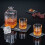 Schieferuntersetzer 16er Set, 10x10 cm, quadratisch 1