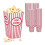 Sachets de pop-corn réutilisables, lot de 100, style cinéma 1