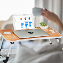 Klappbarer Laptoptisch mit rutschfesten Füßen, tragbares Design
