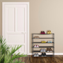 Schuhregal mit Stoffböden, platzsparendes Design