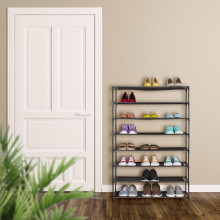 Schuhregal mit Stoffböden, platzsparendes Design