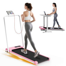 Tapete de corrida Dobrável - 3 em 1 Tapete de caminhada com inclinação de 7% - Walking Pad 1-8 km/h ajustável - Superfície 38,5 x 90 cm