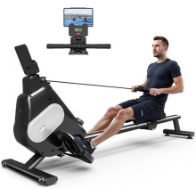 Rameur da appartamento - DSKEUZEEW - Pieghevole - Resistenza Magnetica - Display LCD - 150KG