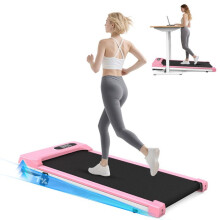 3 em 1 Tapete de corrida - Dskeuzeew Tapis de course com 7% de inclinação - 1-8 km/h ajustável - Superfície 38.5 x 94 cm - Preto