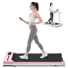 Esteira Rolo - DSKEUZEEW - Caminhada - 1-8 km/h - 2,5 HP - Dobrável e Portátil - Rosa