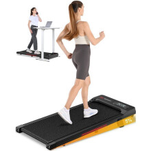 4 em 1 Passadeira - Dskeuzeew Esteira de corrida com 5% de inclinação - 1-8 km/h ajustável - Superfície 38.5 x 95 cm - Preto