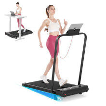 3 em 1 Esteira Dobrável com Inclinação 8% - Esteira Elétrica - Walking Pad 1-10 km/h - Motor 2,5 cv - Suporta até 130 kg