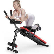 Opvouwbare Buikspier Apparaten - Dskeuzeew Fitnessapparaat Maximaal belastbaar gewicht 150 kg - 5 Minuten Shaper - Gezinsfitnessapparatuur