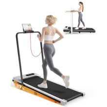 Tapis de marcha - DSKEUZEEW - 3 em 1 - Inclinação 7% - Velocidade 1-8 km/h - Prateado