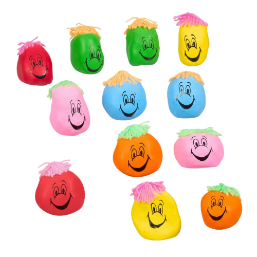 Anti-Stress Squeeze Balls, Large, Latex & Cornflour, 12-Pack