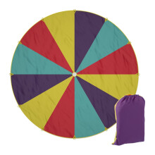Children's Rainbow Parachute, 600 cm Diameter