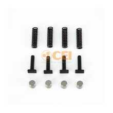 Kit silentbloc + mola + eixo Scania | 374334, 369910, 369911