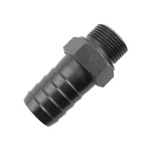 Mamelón hidráulico macho - R3/4" BSP - Conector recto roscado - Acero - Long. 69,4 mm