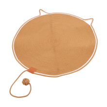 80cm Cotton Rope Cat Scratcher Mat with Ball Toy for Home