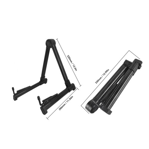 Foldable Guitar Stand - Adjustable, Holds 1 Guitar 1