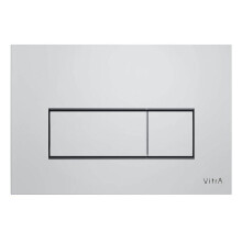 VitrA Root Square WC spoelplaat, glanzende chroomafwerking VitrA 740-2380