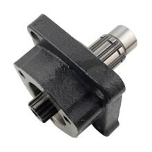 Adaptador 4x3 com pinhão longo de 52mm entre acoplamento e bomba hidráulica para basculamento 18304310200