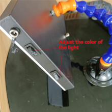 LED-Lampenreflektorplatine Zur Dellenreparatur, LED-Lichtreflexionsplatine mit Verstellbarem Halter, Handwerkzeugset, US-Stecker
