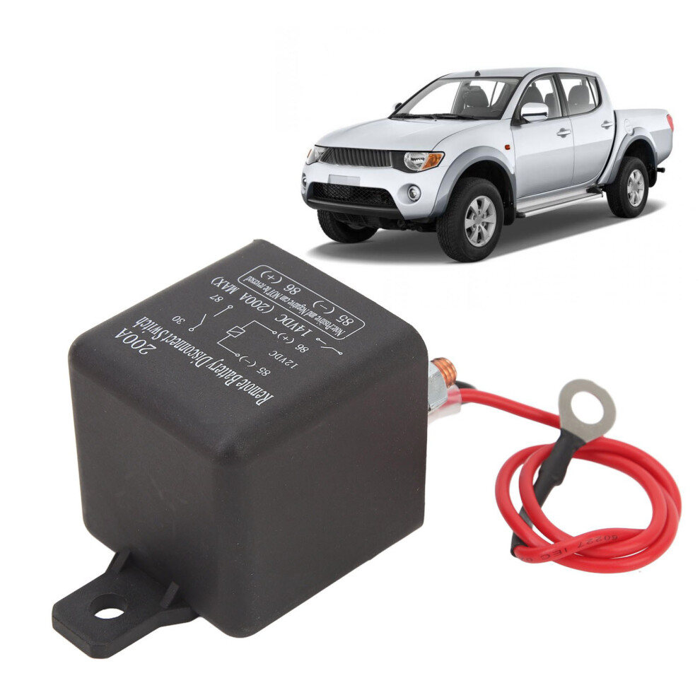 12V Remote Battery Disconnect Switch 200A Silver 8411393417818
