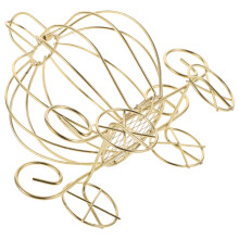 5Pcs Small Pumpkin Carriage Metal Candy Box Golden