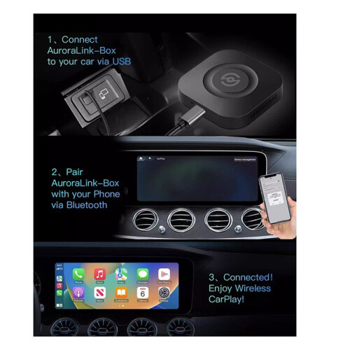 CarPlay Ai TV Box Android 11 Adattatore Wireless Android Auto CarPlay per Supporto per Auto CarPlay Cablate 2