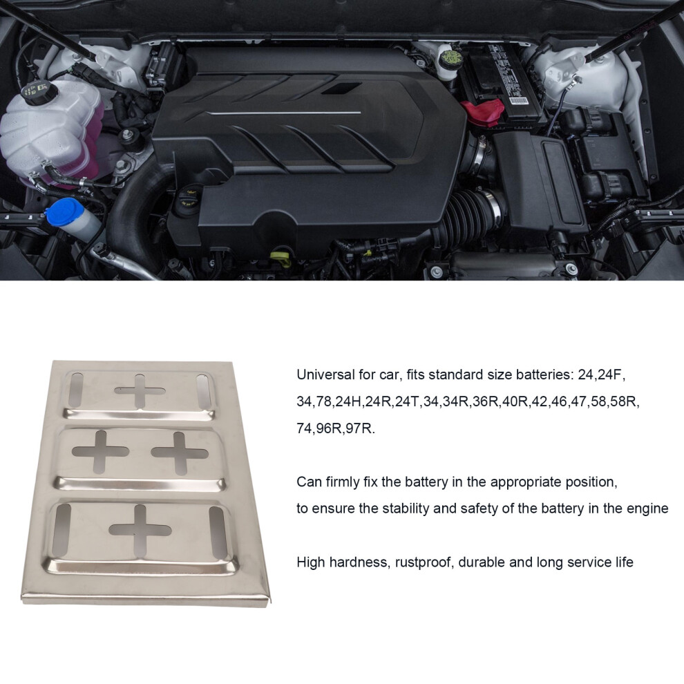 Universal Stainless Battery Tray 193Mm 7444352496228