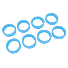 Housse en silicone pour roue de bagage bleue pour roues de valise de 6 cm de diamètre