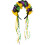 Bandeau ruban Mardi Gras violet, jaune et vert 1