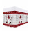 Saia de cama natalina tamanho King Size com estampa de floco de neve e queda de 40 cm (16 polegadas). 1