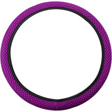 Elastische autostoelhoes van microvezel met ijszijdeprint, 15 inch (38 cm), paars